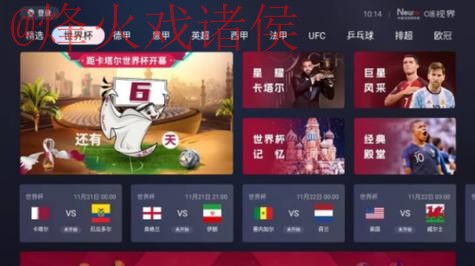最全世界杯直播排行入口地址攻略